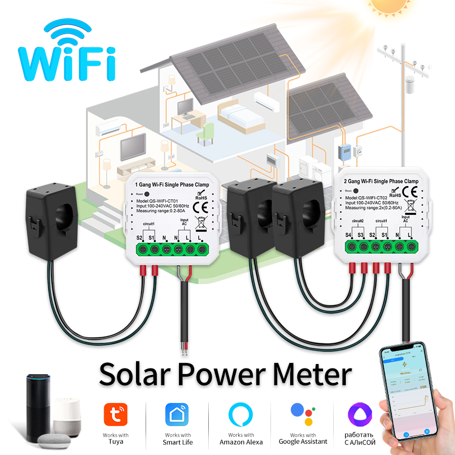 Energy Monitor Meter - Tuya inteligente wifi medidor de energia