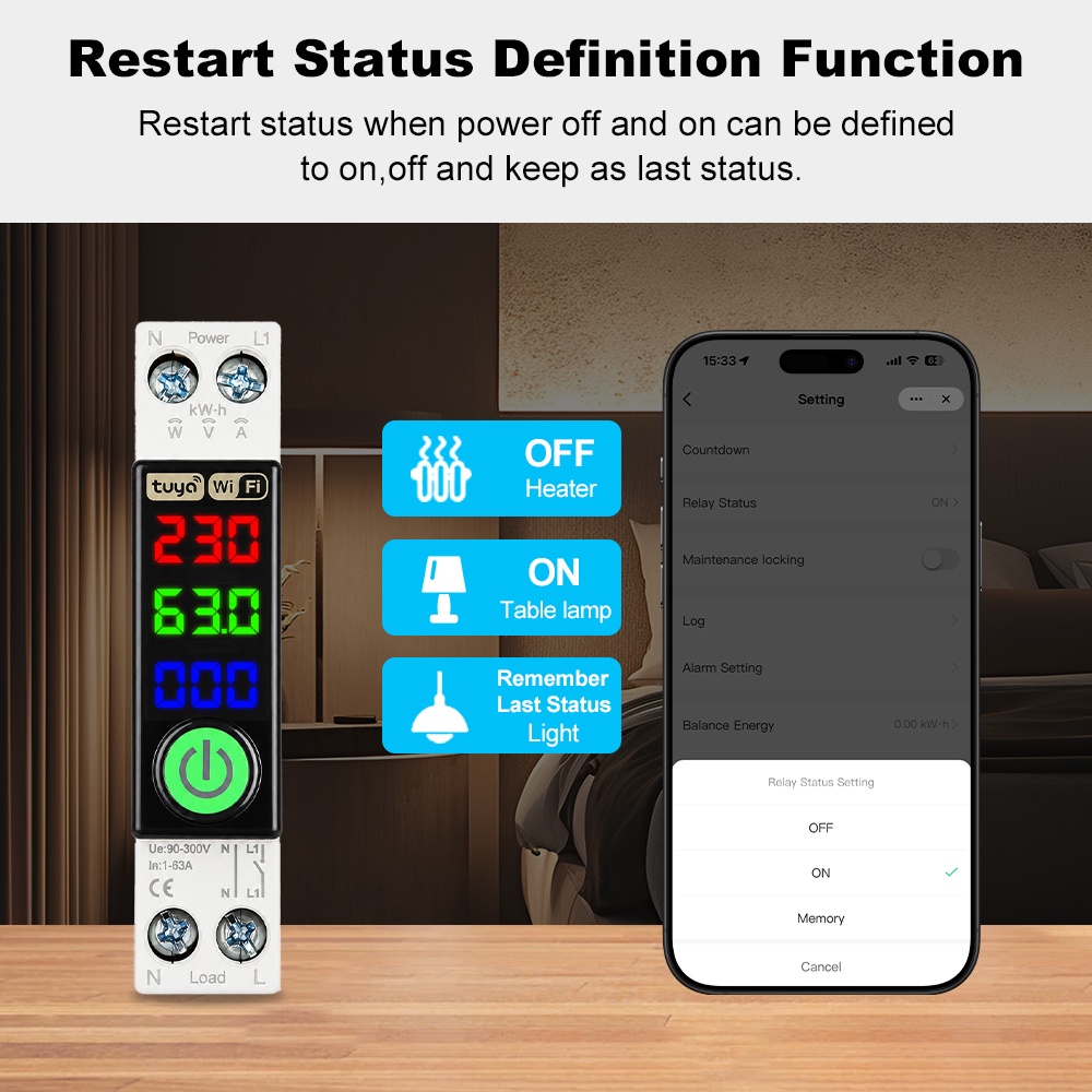 Disjuntor WiFi Manhot com Disp - Energy Monitor Meter avaliação e preço