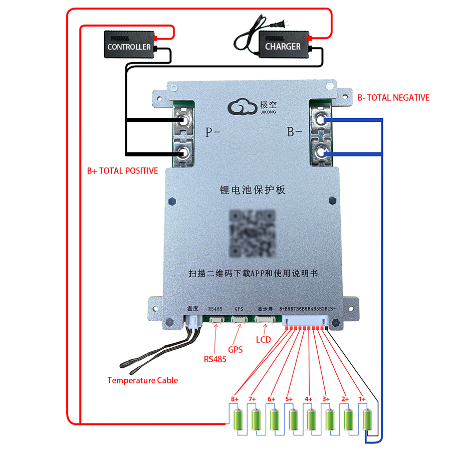 Jk bms 200a JK-B2A8S20P jkbms  - Lithium Battery 12V avaliação e preço